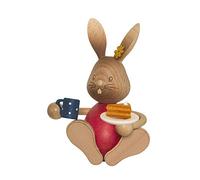 Drechslerei Kuhnert Snubby Bunny with Cake - 12 cm / 4,7 Pouces