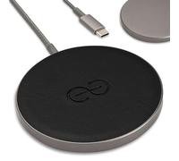 Dreem Empower Magnetic Wireless Charger Pad - Compatible avec MagSafe pour iPhone 17/16/15/14/13/12 & Qi-Certified Devices - Premium Vegan Leather [Noir]