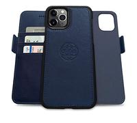 dreem Fibonacci Coque iPhone 12 Pro Max Magnetique Antichoc | Etui Portefeuille 2-en-1 avec Stand Amovible 2 Positions | TPU Vegan Fin| Protection RFID | Bleu Royal