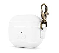 Dreem Om AirPods 3 Funda de Cuero vegano Con Clip - Compatible Con auriculares inalámbricos Bluetooth de Apple Para iPhone - Blanco