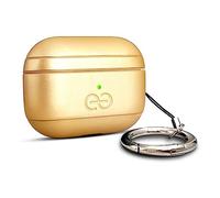 Dreem Om AirPods Pro 2/Pro Housse en Cuir Vegan - Compatible avec Étui pour AirPods Pro Les écouteurs sans Fil Bluetooth Apple pour iPhone - Gold