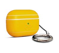 Dreem Om AirPods Pro 2/Pro Housse en Cuir Vegan - Compatible avec Étui pour AirPods Pro Les écouteurs sans Fil Bluetooth Apple pour iPhone - Jaune