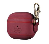 Dreem Om pour AirPods 3 Housse en Cuir Vegan avec Clip - Compatible avec Les écouteurs sans Fil Bluetooth Apple pour iPhone - Bourgogne