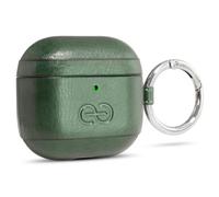 Dreem Om pour AirPods 4 Étui en Cuir Vegan avec Clip - Compatible avec Les écouteurs sans Fil Bluetooth d'Apple pour iPhone - Vert