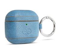 Dreem Om pour AirPods 4 Étui en Cuir Vegan avec Clip - Compatible avec Les écouteurs sans Fil Bluetooth d'Apple pour iPhone - Ardoise