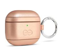 Dreem Om pour AirPods 4 Étui en Cuir Vegan avec Clip - Compatible avec Les écouteurs sans Fil Bluetooth d'Apple pour iPhone - Rose
