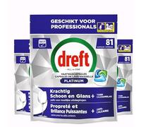 Dreft Platinum All-in-One Tablettes Lave-Vaisselle 243 Tablettes (3 x 81)
