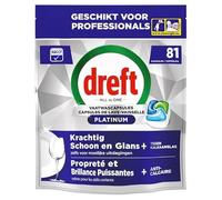 Dreft Platinum Regular All-in-One Tablettes pour lave-vaisselle - 81 tablettes