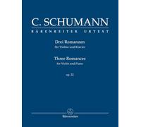 Drei Romanzen für Violine und Klavier op. 22. Spielpartitur, Stimmen (2), Urtextausgabe. BÄRENREITER URTEXT