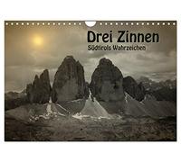 Drei Zinnen - Südtirols Wahrzeichen (Wandkalender 2026 DIN A4 quer), CALVENDO Monatskalender: Sie sehen einzigartige Bilder der Drei Zinnen, fotografiert aus jeder Perspektive