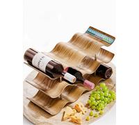 Dreiklang - be smart Casier à Bouteilles en Bois | naturellement Stable | Autoportant, Moderne, décoratif | Peu encombrant, Petit et étroit (12 Bouteilles)