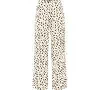 DreiMaster Klassik Pantalon 'Eucaly' noir / blanc cassé, Taille 38