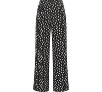 DreiMaster Klassik Pantalon noir / blanc cassé, Taille 36