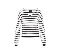 DreiMaster Klassik Pull-over 'Classic Look' noir / blanc, Taille S
