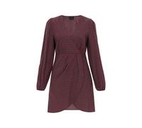 DreiMaster Klassik Robe gris / rouge / noir, Taille 38