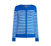 DreiMaster Maritim Cardigan bleu roi / blanc, Taille M