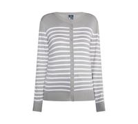 DreiMaster Maritim Cardigan gris / blanc, Taille M
