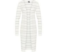 DreiMaster Maritim Cardigan gris / blanc, Taille M-L