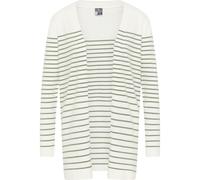 DreiMaster Maritim Cardigan 'Kilata' vert / blanc, Taille M-L