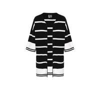 DreiMaster Maritim Cardigan noir / blanc, Taille M