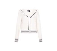 DreiMaster Maritim Cardigan noir / blanc, Taille M-L
