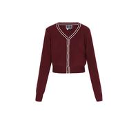 DreiMaster Maritim Cardigan rouge foncé / blanc, Taille M-L