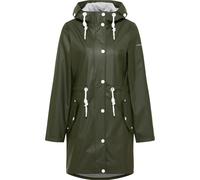 DreiMaster Maritim Manteau fonctionnel kaki / blanc, Taille M