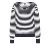 DreiMaster Maritim Pull-over marine / blanc cassé, Taille M-L
