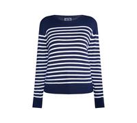 DreiMaster Maritim Pull-over marine / blanc, Taille XS
