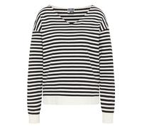 DreiMaster Maritim Pull-over noir / blanc cassé, Taille M-L