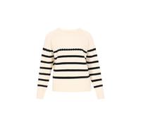 DreiMaster Maritim Pull-over noir / blanc cassé, Taille M-L
