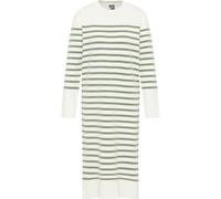 DreiMaster Maritim Robes en maille olive / blanc, Taille M-L