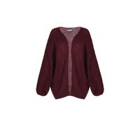 DreiMaster Vintage Cardigan oversize lie de vin, Taille M-L
