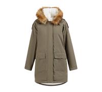 DreiMaster Vintage Manteau d’hiver caramel / olive / blanc, Taille S