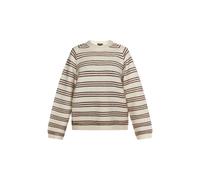 DreiMaster Vintage Pull-over 'Altiplano' rouge cerise / blanc cassé, Taille XL-XXL