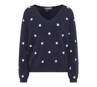 DreiMaster Vintage Pull-over marine / blanc, Taille XL-XXL