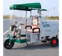 Dreiradabdeckung für Erwachsene, Ideal für schwere elektrische Dreiräder, Motorräder Oder Kabinenmarkisen, schützt Sie während der Fahrt vor Wind und Regen (Farbe: Halbgrün, Größe: B: 110 cm/43 Zoll