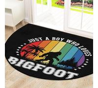 Drekrid Grand paillasson demi-cercle rétro arc-en-ciel, antidérapant, absorbant, semi-circulaire lavable, pour cuisine, salle de bain, chambre à coucher, 160 x 100 cm