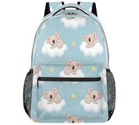 Drekrid Koalas Sac à dos d'école, sac de voyage pour garçons et filles - Sac à dos léger pour ordinateur portable de 15,6 pouces pour homme et femme, étudiants, collège, lycée, adolescents
