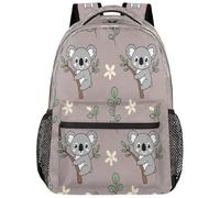 Drekrid Koalas Sac à dos d'école, sac de voyage pour garçons et filles - Sac à dos léger pour ordinateur portable de 15,6 pouces pour homme et femme, étudiants, collège, lycée, adolescents