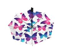 Drekrid Parapluie de voyage pour pluie et soleil - Parapluie coupe-vent compact et pliable automatique pour femmes et enfants, joli petit parapluie à ouverture automatique pour voiture, sac à dos