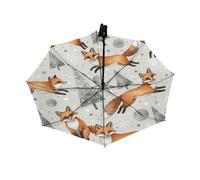 Drekrid Parapluie de voyage pour pluie et soleil - Parapluie coupe-vent compact et pliable automatique pour femmes et enfants, joli petit parapluie à ouverture automatique pour voiture, sac à dos
