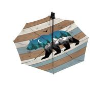 Drekrid Parapluie de voyage pour pluie et soleil - Parapluie coupe-vent compact et pliable automatique pour femmes et enfants, joli petit parapluie à ouverture automatique pour voiture, sac à dos