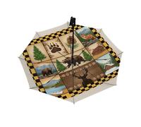 Drekrid Parapluie de voyage pour pluie et soleil - Parapluie de cabine coupe-vent compact et automatique pliable à l'envers pour femmes et enfants, joli petit parapluie à ouverture automatique pour