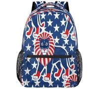 Drekrid Sac à dos d'école, sac de voyage pour garçons et filles - Sac à dos léger avec drapeau des États-Unis - Sac à dos pour ordinateur portable de 15,6" pour homme et femme, étudiant, collège