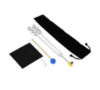 DRELD Diapason lesté 32 Hz. En alliage d'aluminium avec marteau en silicone, extension en cristal, pochette en velours, chiffon de nettoyage avec clé Allen pour la peau, les cheveux, les os, les