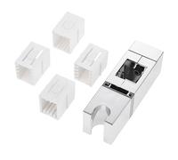 DRELD Support de douche réglable - Pas d'enlèvement de barre de douche support de barre de douche avec quatre tailles de fixations de barre de levage slip-on - Idéal pour tout rail de douche