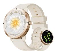 DREMAC Montre Connectée Femme,GPS Intégré,10 Jours Batterie/1,35'' Amoled Écran/Appel,170+ Modes Sportifs,5ATM Fitness Tracker avec Fréquence Cardiaque,Suivi du Sommeil,pour iOS Android, Or Rose