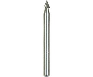 Dremel 118 Lot de 2 Fraises Haute Vitesse en Acier, Bout Pointu, Ø 3,2mm pour Sculpter et Graver avec Outils Multi-usages