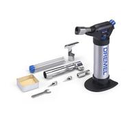 Dremel 2200 VersaFlame Brûleur à gaz butane multifonction - Lampe à souder au gaz butane et kit de soudure (avec 5 accessoires pour souder, rétrécir, souder, flamber)